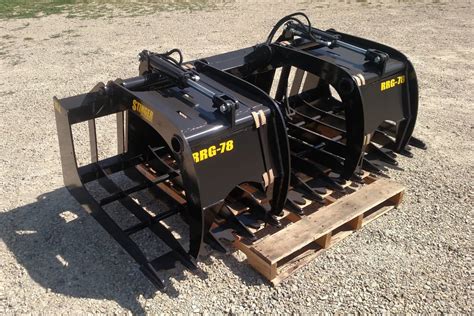 skid steer root grapple attachment|skid steer with grapple attachment.